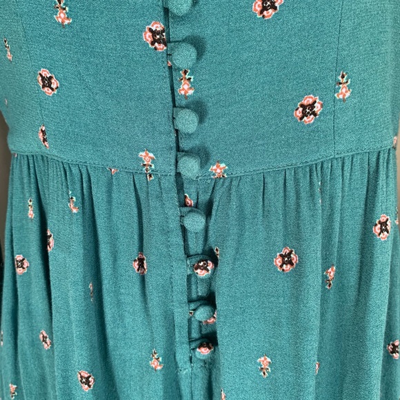 Free People Green Floral Romper - Picture 6 of 8